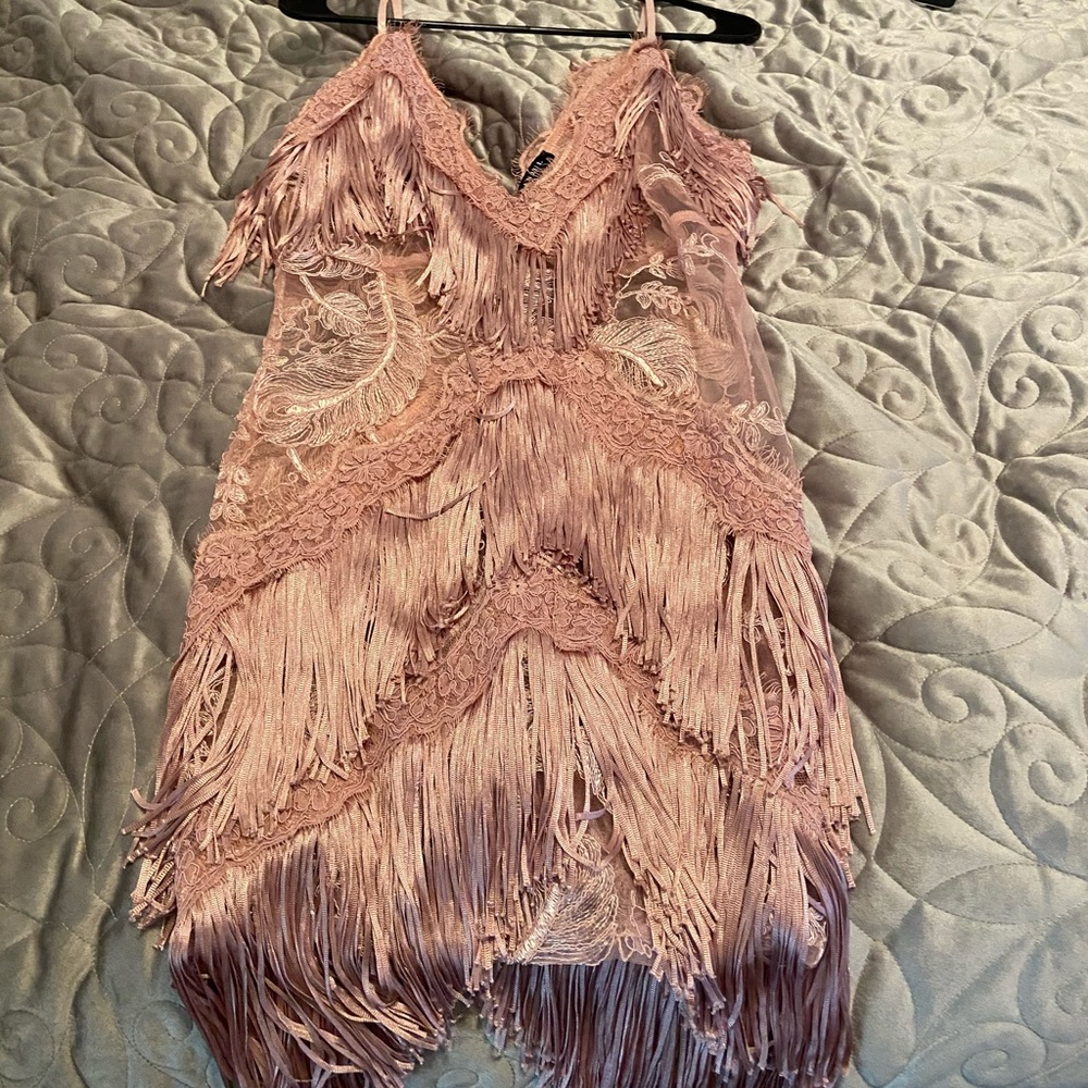 Fringe Mini Dress